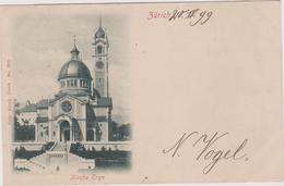 Suisse  Zurich  Carte Precurseur Cachet Affranchissement 1899 Kirche Enge - Enge