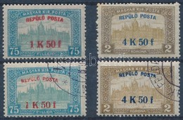 ** O 1918 2 Db Repülő Posta Sor, Egyik Postatiszta A Másik Pecsételt (30.000) - Otros & Sin Clasificación