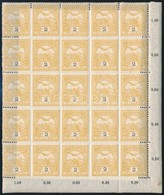 ** 1913 Turul 2f Fekvő Vízjeles Negyed ív (35.000) - Other & Unclassified