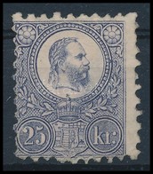 (*) 1871 Réznyomat 25kr (*44.000) (elvékonyodás / Thin Paper) - Otros & Sin Clasificación