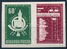 * 1958 Postaügyi Miniszterek értekezlete Vágott Pár (3.000) - Sonstige & Ohne Zuordnung