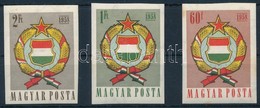 * 1958 Népköztársasági Címer Vágott Sor (5.000) (kis Rozsda) - Sonstige & Ohne Zuordnung
