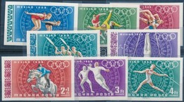 ** 1968 Olimpia (V.) - Mexikó Vágott Sor (4.000) - Andere & Zonder Classificatie