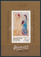 ** 1981 Festmény (XIX.) Picasso Vágott Blokk (10.000) - Sonstige & Ohne Zuordnung