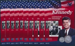 ** 2017 10 Db John F. Kennedy Születésének 100. évfordulója Emlékív (15.000) - Other & Unclassified