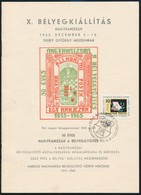 1965 Katalógusban Nem Szereplő Nagykanizsai Bélyegkiállítás Emlékív A Than Mór Bélyegterv Képével, A Kiállítás Katalógus - Sonstige & Ohne Zuordnung