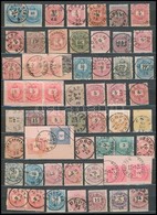 O 1874-1899 363 Db Krajcáros Bélyegzés / Collection Of 363 Cancellations On Krajcár Stamps - Sonstige & Ohne Zuordnung