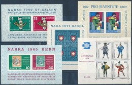 ** Svájc 1959-1974 5 Db Klf Blokk Mi 16, 18, 20, 21, 22 (Mi EUR 33,-) - Sonstige & Ohne Zuordnung