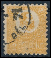 O 1871 Kőnyomat 2kr Narancs (23.500) - Other & Unclassified