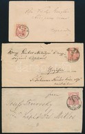 1871-1872 3 Db Futott Küldemény PEST Bélyegzéssel - Other & Unclassified