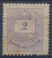 O 1874 2kr 11 1/2 : 13 Fogazással, Ritka (rozsdafoltok) (15.000) - Other & Unclassified