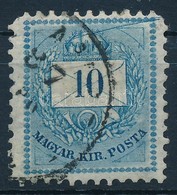 O 1881 10kr A Felső Bélyegképen Végigfutó Karccal (ex Lovász) - Other & Unclassified