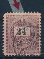 O 1888 Sztereo 24kr, A Koronában Látványos Lemezhiba - Other & Unclassified