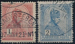O 1906 Turul 1K, 2K 15-ös Fogazással (2.600) - Other & Unclassified