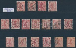 O 1906-1909 Turul 17 X 1K Stecklapon - Altri & Non Classificati