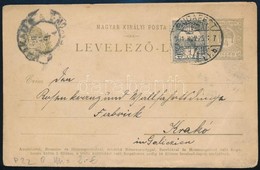 1901 Kiegészített Díjjegyes Levelezőlap Krakkóba - Other & Unclassified