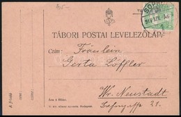 1916 Tábori Posta Levelezőlap Turul 5f Bélyeggel 'SOPRON' - Wr. Neustadt - Sonstige & Ohne Zuordnung