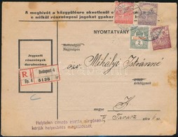 1918 Ajánlott Nyomtatvány Sürgős Bélyeggel - Other & Unclassified