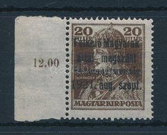 ** Nyugat-Magyarország I. 1921 Károly 20f Próbanyomat, Bodor Vizsgálójellel - Altri & Non Classificati