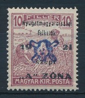 ** Nyugat-Magyarország II. 1921 Arató 10f Garancia Nélkül (20.000) - Otros & Sin Clasificación