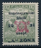 ** Nyugat-Magyarország II. 1921 Arató 40f Garancia Nélkül (80.000) - Other & Unclassified