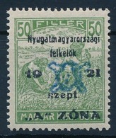 ** Nyugat-Magyarország II. 1921 Arató 50f Garancia Nélkül (18.000) - Other & Unclassified