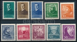 ** 1938 Kormányzói Arcképsor + Eucharisztikus Blokk Kitépett Bélyegei - Other & Unclassified