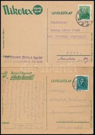 1934 2 Db Reklámos Díjjegyes Levelezőlap - Altri & Non Classificati