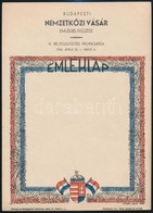 1940 Hibás Színnel Nyomott Emléklap (piros-fehér-kék) + Támpéldány - Autres & Non Classés