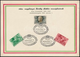 1940-1941 4 Klf Emléklap - Altri & Non Classificati
