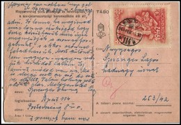 1943 Honvédkarácsony 10f  Adománybélyeggel Bérmentesített Levelezőlap - Other & Unclassified