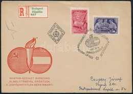1951 Magyar-szovjet Barátság Sor Ajánlott FDC-n - Other & Unclassified