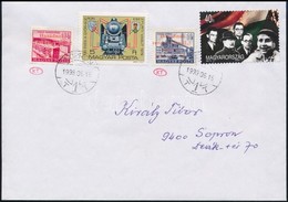 1998 Sopron 1956 Felülnyomású 12f és 50f Bélyeg Futott Levélen, Feladója Tar Imre Aki Jelen Volt A Felülnyomásnál, Címze - Other & Unclassified