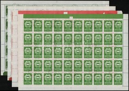 O 1957 Eszperantó Mozgalom és Népköztársasági Címer Teljes ívsorok (15.000) - Sonstige & Ohne Zuordnung