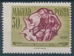 ** 1958 Takarékosság és Biztosítás 30f Elfogazva - Other & Unclassified