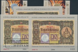 ** 2000-2009 Magyar Pénzekkel Kapcsolatos Emlékívek, 5 Db (13.500) - Otros & Sin Clasificación