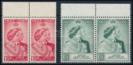 ** 1949 Ezüstlakodalom Sor,
Silver Wedding Set
Mi 14-15 - Altri & Non Classificati