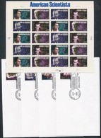 ** 2005 Tudósok öntapadós Kisív + 4 Db FDC Mi 3923-3926 - Altri & Non Classificati