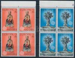 ** 1974 Europa CEPT: Szobrok Sor Négyestömbökben,
Europe CEPT: Sculptures Set Blocks Of 4
Mi 88-89 - Autres & Non Classés