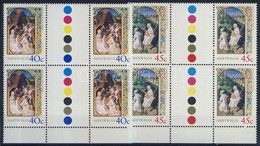 ** 2001 Karácsony II. ívközéprészes Négyestömbök Mi 2096-2097 - Sonstige & Ohne Zuordnung