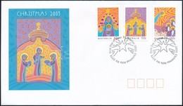 2003 Karácsony Sor Mi 2275-2277 FDC-n - Sonstige & Ohne Zuordnung