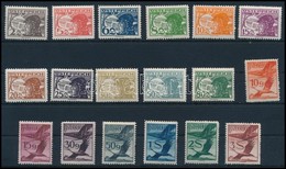 ** 1925 Repülőposta Sor Záróértékek Nélkül,
Airplane Set
Mi 468-485 - Sonstige & Ohne Zuordnung