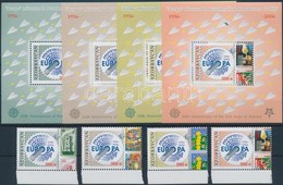 ** 2005 50 éves Az Europa CEPT ívszéli Sor + Blokksor,
Europa CEPT Margin Set + Blockset
Mi 620-623 A + Mi 64-67 - Sonstige & Ohne Zuordnung