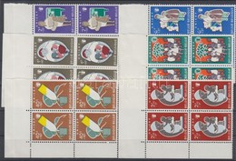 ** 1960 UNICEF Sor Mi 1212-1217 ívsarki Négyestömbökben - Autres & Non Classés