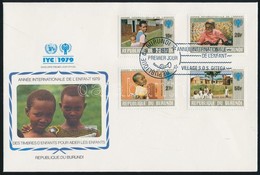 1979 A Gyerekek éve Sor FDC-n Mi 1497 A-1500 A - Autres & Non Classés