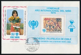 1979 A Gyerekek éve Vágott Blokk FDC-n Mi 915 - Altri & Non Classificati