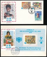 1979 Nemzetközi Gyermekév Sor Mi 913-915 + Emlékív 2 Db FDC-n - Autres & Non Classés