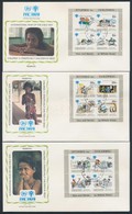 1979 Nemzetközi Gyermekév Blokk Sor Mi 14 I-16 I 3 FDC - Other & Unclassified