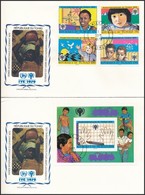 1979 Nemzetközi Gyermekév Sor Mi 856-859 + Blokk Mi 76 2 Db FDC-n - Autres & Non Classés