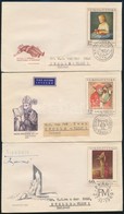 1969 Festmények Mi 1910-1914 5 Db FDC - Other & Unclassified